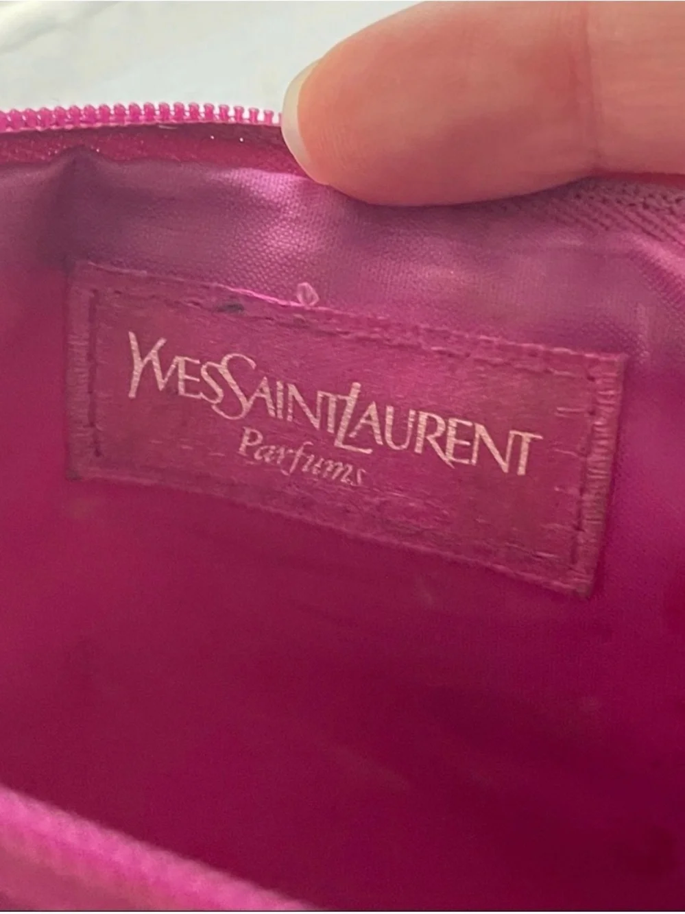 Yves Saint Laurent Parfums Purple Logo Bag